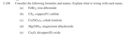 Consider the following formulas and names. explain what is wrong with each name chapter 3